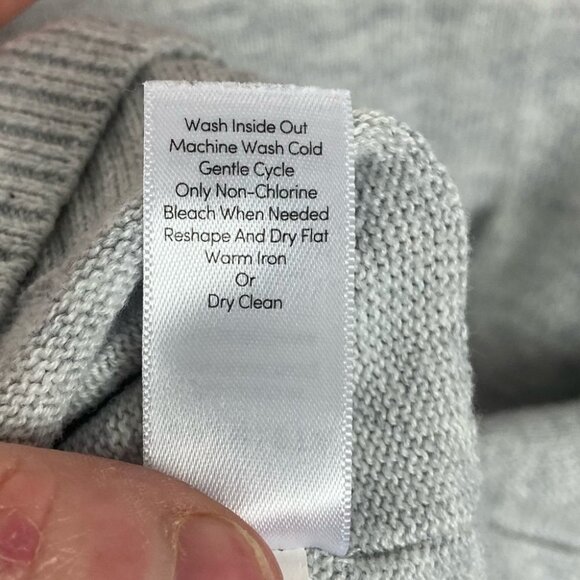 Athleta Silk Light Heatehred Grey Highlands Crossback Sweater Size XXS Soft Knit - Picture 8 of 15